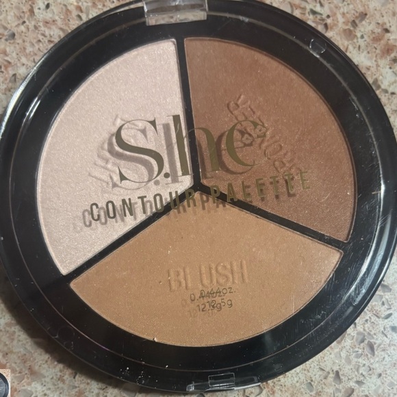 Contour Palette with Blush - Brown and Cream - Picture 1 of 2